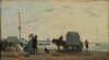 Eugène Boudin On The Beach At Trouville.png