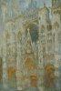 claude monet La Cathédrale de Rouen. Le portail, soleil matinal; harmonie bleue.jpg