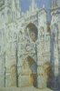 claude monet La Cathédrale de Rouen. Le portailSaint-Romain, plein soleil ;harmonie bleue.jpg